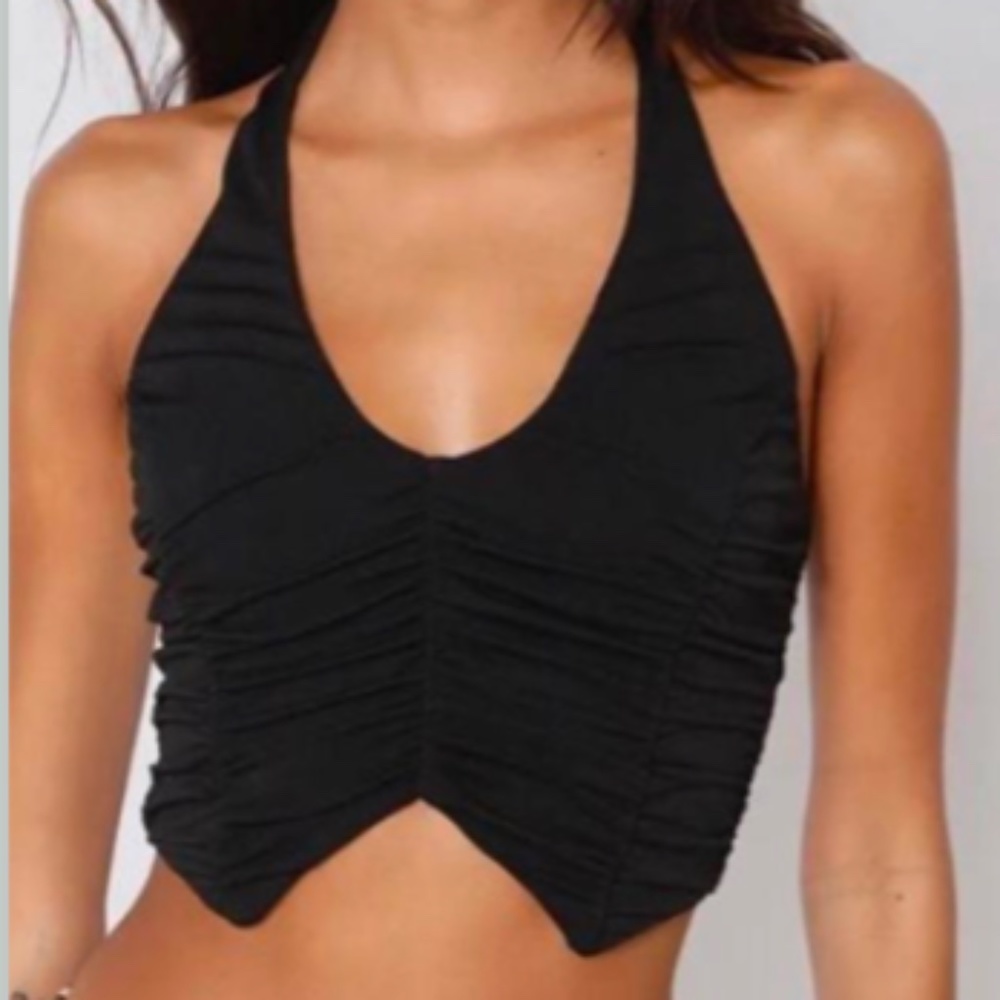Tiger Mist Lameisha Crop black top